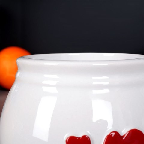 Kubek ceramiczny biały serce 800 ml Kubek ceramiczny biały serce 800 ml