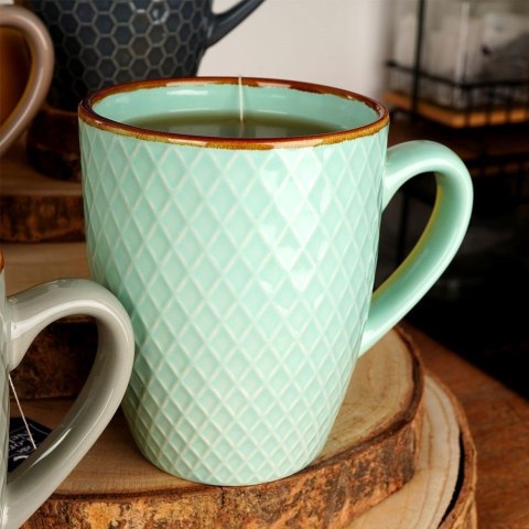 Kubek ceramiczny do picia kawy herbaty na prezent zestaw komplet kubków 4 sztuki 270 ml Kubek ceramiczny do picia kawy herbaty na prezent zestaw komplet kubków 4 sztuki 270 ml