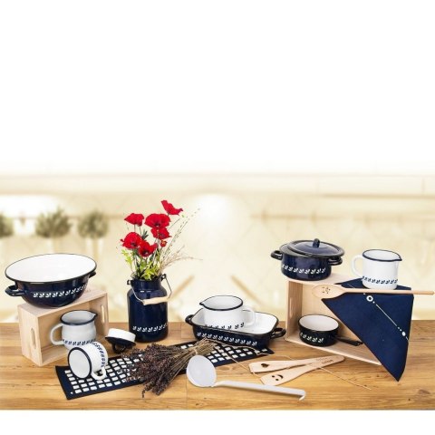 Kubek garnek emaliowany retro 10 cm 0,7 l Kubek garnek emaliowany retro 10 cm 0,7 l