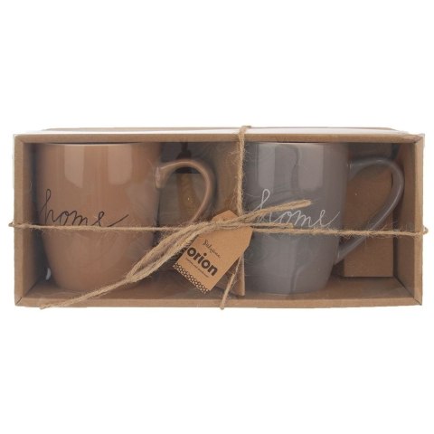 Kubek porcelanowy do kawy herbaty zestaw kubków z uchem dekor na prezent 2 sztuki 380 ml Kubek porcelanowy do kawy herbaty zestaw kubków z uchem dekor na prezent 2 sztuki 380 ml