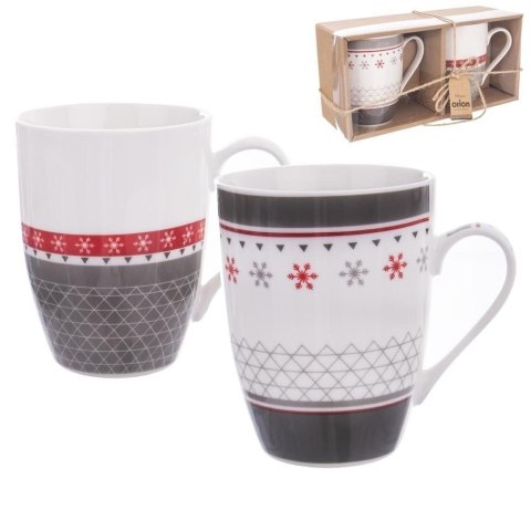 Kubek porcelanowy w serca zestaw komplet kubków do kawy herbaty 340 ml 2 sztuki Kubek porcelanowy w serca zestaw komplet kubków do kawy herbaty 340 ml 2 sztuki