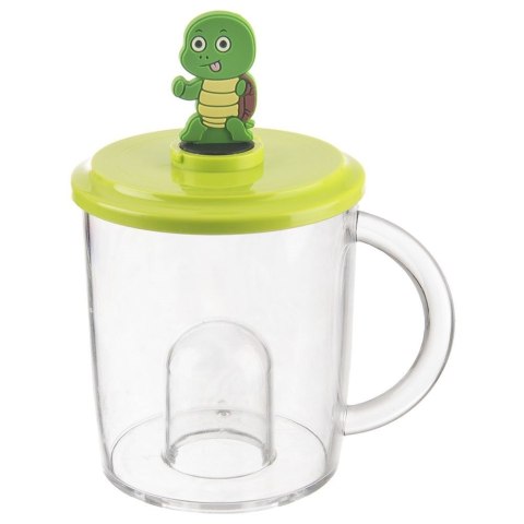 Kubek z figurką dla dziecka żółw 240 ml Kubek z figurką dla dziecka żółw 240 ml