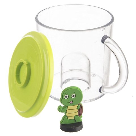 Kubek z figurką dla dziecka żółw 240 ml Kubek z figurką dla dziecka żółw 240 ml