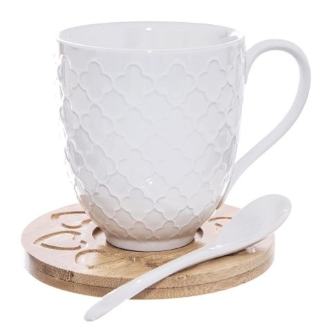 Kubek z uchem porcelanowy do picia herbaty kawy na prezent zestaw kubków 370 ml 2 sztuki Kubek z uchem porcelanowy do picia herbaty kawy na prezent zestaw kubków 370 ml 2 sztuki