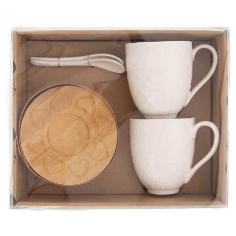 Kubek z uchem porcelanowy do picia herbaty kawy na prezent zestaw kubków 370 ml 2 sztuki Kubek z uchem porcelanowy do picia herbaty kawy na prezent zestaw kubków 370 ml 2 sztuki
