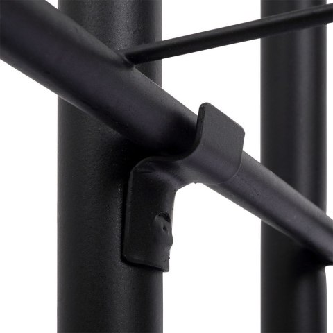 Kwietnik 4-poziomowy na doniczki metalowy czarny 80 cm Kwietnik 4-poziomowy na doniczki metalowy czarny 80 cm