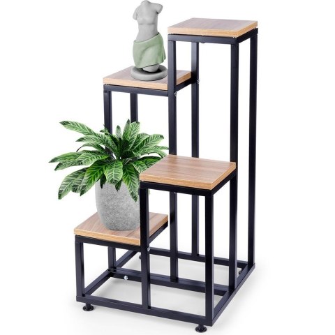 Kwietnik metalowy 4-poziomowy 69 cm Kwietnik metalowy 4-poziomowy 69 cm