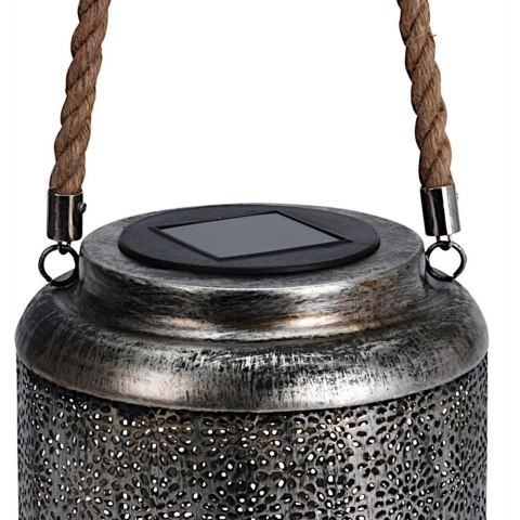Lampa lampka ogrodowa lampion metalowy wiszący solarny latarnia LED Lampa lampka ogrodowa lampion metalowy wiszący solarny latarnia LED