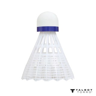 Lotki do Badmintona Nylonowe Białe Wytrzymałe TALBOT TORRO MEDIUM 350 6 szt