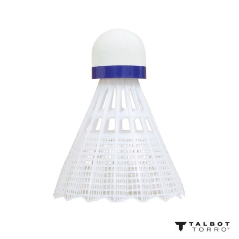 Lotki do Badmintona Nylonowe Białe Wytrzymałe TALBOT TORRO MEDIUM 350 6 szt Lotki do Badmintona Nylonowe Białe Wytrzymałe TALBOT TORRO MEDIUM 350 6 szt