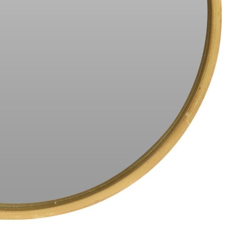 Lustro w złotej drewnianej ramie okrągłe ścienne złote łazienkowe do salonu 30 cm Lustro w złotej drewnianej ramie okrągłe ścienne złote łazienkowe do salonu 30 cm