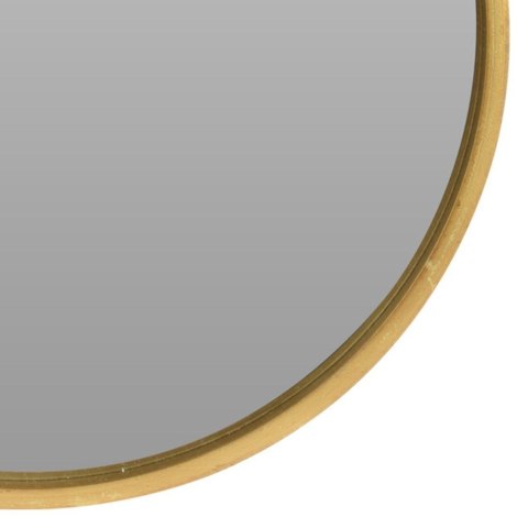 Lustro w złotej drewnianej ramie okrągłe ścienne złote łazienkowe do salonu 40 cm Lustro w złotej drewnianej ramie okrągłe ścienne złote łazienkowe do salonu 40 cm