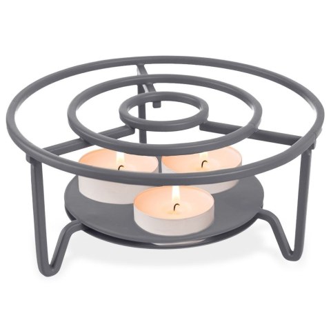 METALOWY PODGRZEWACZ POD DZBANEK TEALIGHT SZARY METALOWY PODGRZEWACZ POD DZBANEK TEALIGHT SZARY