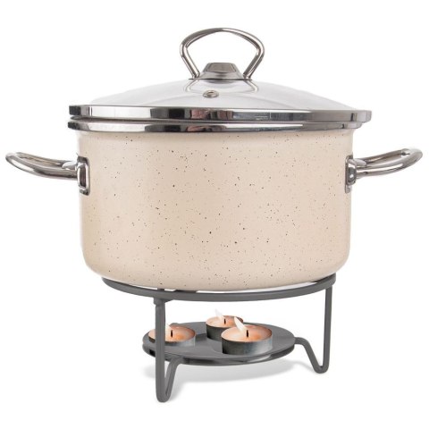 METALOWY PODGRZEWACZ POD DZBANEK TEALIGHT SZARY METALOWY PODGRZEWACZ POD DZBANEK TEALIGHT SZARY