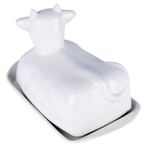 Maselniczka porcelanowa biała krowa Maselniczka porcelanowa biała krowa