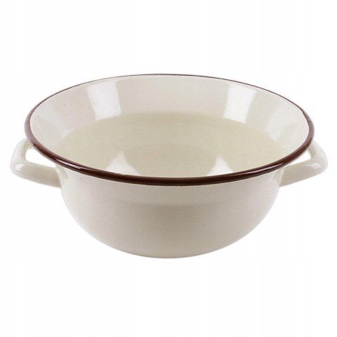MISKA 2,5L EMALIOWANA VINTAGE BEŻOWA 26CM RETRO MISKA 2,5L EMALIOWANA VINTAGE BEŻOWA 26CM RETRO