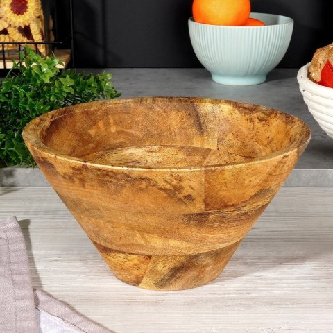 Miska misa na owoce do serwowania dań drewniana 19,5 cm 1 l Miska misa na owoce do serwowania dań drewniana 19,5 cm 1 l