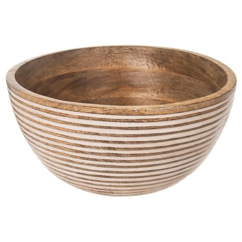 Miska na owoce i warzywa do serwowania dań sałatek drewniana 25 cm 3 l Miska na owoce i warzywa do serwowania dań sałatek drewniana 25 cm 3 l