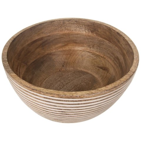 Miska na owoce i warzywa do serwowania dań sałatek drewniana 25 cm 3 l Miska na owoce i warzywa do serwowania dań sałatek drewniana 25 cm 3 l