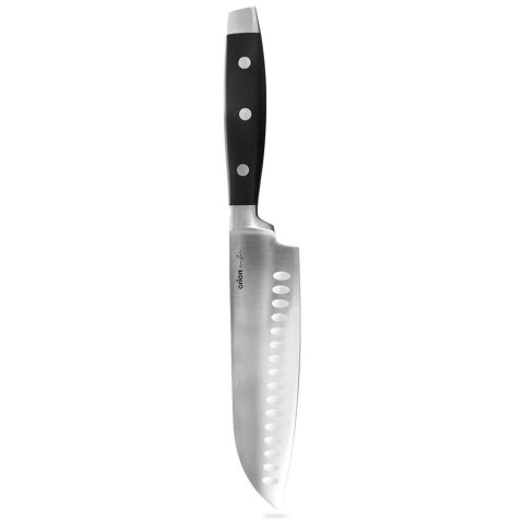 Nóż kuchenny stalowy azjatycki do siekania Santoku 33 cm Nóż kuchenny stalowy azjatycki do siekania Santoku 33 cm
