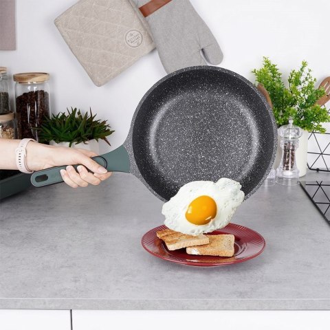 OKRĄGŁA PATELNIA NIEPRZYWIERAJĄCA GRANITOWA 26CM OKRĄGŁA PATELNIA NIEPRZYWIERAJĄCA GRANITOWA 26CM