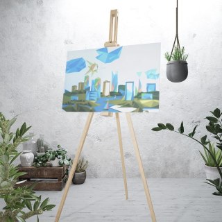 Obraz do malowania po numerach z farbkami płótno pędzel zestaw 10 el. 30x40 cm