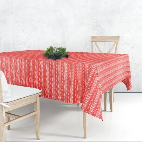 Obrus na stół świąteczny prostokątny czerwony 130x180 cm Obrus na stół świąteczny prostokątny czerwony 130x180 cm