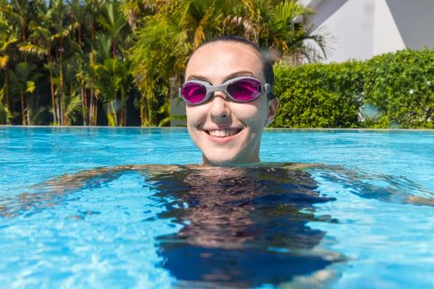 Okulary Gogle do Pływania Pływackie z Filtrem UV Regulowane BESTWAY Różowe Okulary Gogle do Pływania Pływackie z Filtrem UV Regulowane BESTWAY Różowe