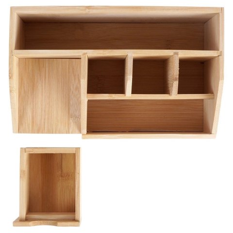 Organizer na kosmetyki do makijażu bambusowy 24x15x11 cm Organizer na kosmetyki do makijażu bambusowy 24x15x11 cm