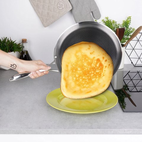 Patelnia do naleśników stalowa nieprzywierająca premium COOKCELL HYBRYD 29 cm Patelnia do naleśników stalowa nieprzywierająca premium COOKCELL HYBRYD 29 cm