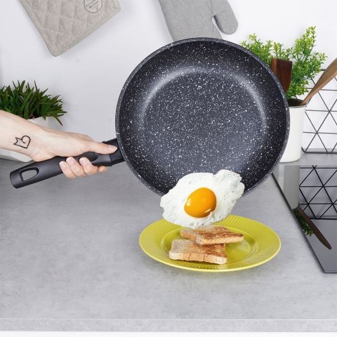 Patelnia granitowa 28 cm GRANDE gaz indukcja Patelnia granitowa 28 cm GRANDE gaz indukcja