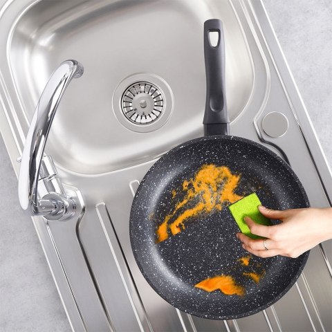 Patelnia granitowa 28 cm GRANDE gaz indukcja Patelnia granitowa 28 cm GRANDE gaz indukcja