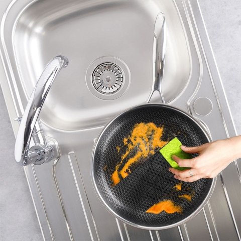 Patelnia stalowa nieprzywierająca premium COOKCELL HYBRYD 26 cm głęboka Patelnia stalowa nieprzywierająca premium COOKCELL HYBRYD 26 cm głęboka