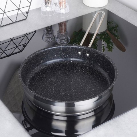 Patelnia stalowa z powłoką granitową ANETT Grande 26 cm Patelnia stalowa z powłoką granitową ANETT Grande 26 cm