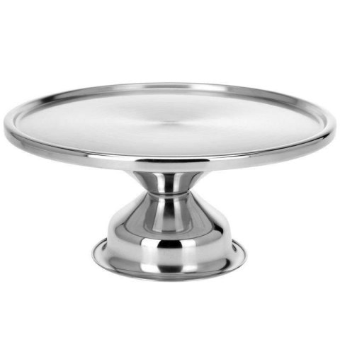 Patera stalowa na nóżce tortownica taca na tort ciasto 33 cm Patera stalowa na nóżce tortownica taca na tort ciasto 33 cm