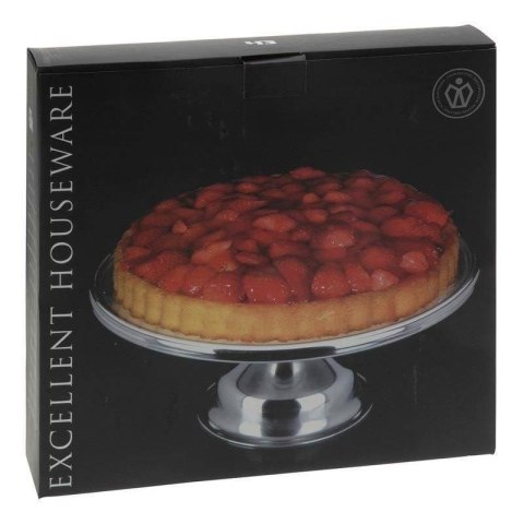Patera stalowa na nóżce tortownica taca na tort ciasto 33 cm Patera stalowa na nóżce tortownica taca na tort ciasto 33 cm