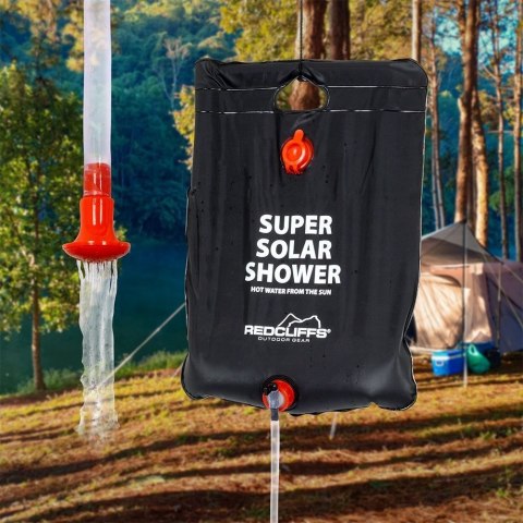 Prysznic kempingowy turystyczny solarny czarny 15 l Prysznic kempingowy turystyczny solarny czarny 15 l