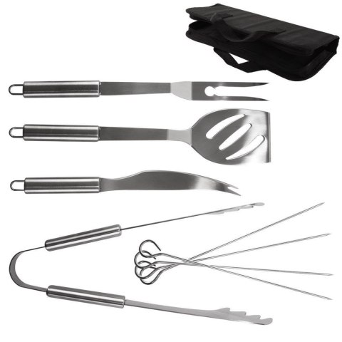 Przybory akcesoria do grillowania grilla w etui szczypce łopatka widelec nóż zestaw 9 el. Przybory akcesoria do grillowania grilla w etui szczypce łopatka widelec nóż zestaw 9 el.