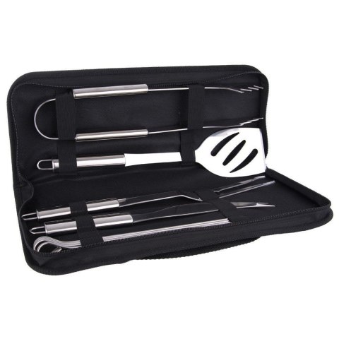 Przybory akcesoria do grillowania grilla w etui szczypce łopatka widelec nóż zestaw 9 el. Przybory akcesoria do grillowania grilla w etui szczypce łopatka widelec nóż zestaw 9 el.