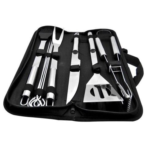 Przybory akcesoria do grillowania w etui / szczypce łopatka widelec nóż zestaw 10 el. Przybory akcesoria do grillowania w etui / szczypce łopatka widelec nóż zestaw 10 el.