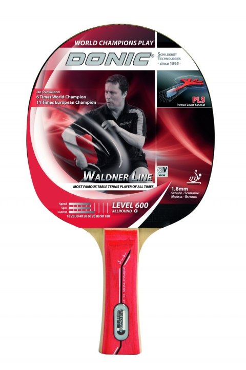 Rakietka do Tenisa Stołowego DONIC WALDNER 600 Rakietka do Tenisa Stołowego DONIC WALDNER 600