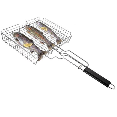 Ruszt stalowy do grillowania zamykany 61x32 cm Ruszt stalowy do grillowania zamykany 61x32 cm