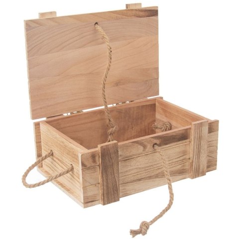 Skrzynka drewniana / pojemnik z pokrywką do przechowywania 30x21x12 cm Skrzynka drewniana / pojemnik z pokrywką do przechowywania 30x21x12 cm