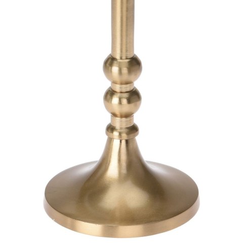Świecznik aluminiowy stojak podstawka na długą świecę świeczkę złoty 17 cm Świecznik aluminiowy stojak podstawka na długą świecę świeczkę złoty 17 cm