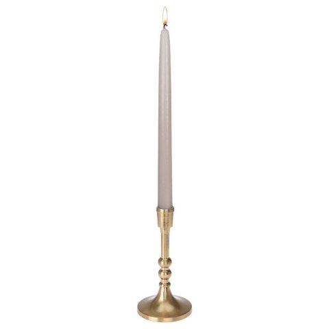 Świecznik aluminiowy stojak podstawka na długą świecę świeczkę złoty 17 cm Świecznik aluminiowy stojak podstawka na długą świecę świeczkę złoty 17 cm