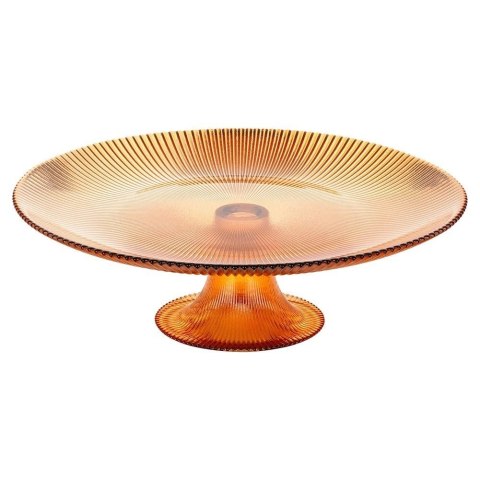 Szklana Patera na Tort Ciasto na Nóżce Szklana Stojak na Ciasto ORION 28 cm
