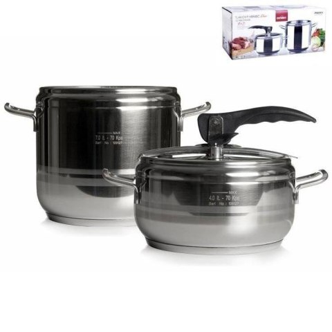 Szybkowar garnek stalowy indukcja PROFI duo 4+7 l Szybkowar garnek stalowy indukcja PROFI duo 4+7 l