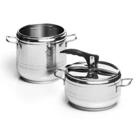 Szybkowar garnek stalowy indukcja PROFI duo 4+7 l Szybkowar garnek stalowy indukcja PROFI duo 4+7 l