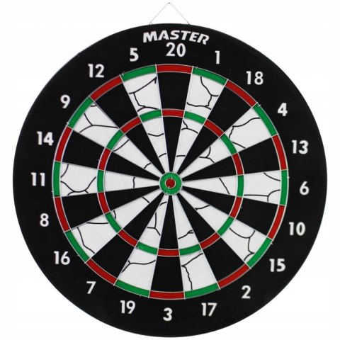 Tarcza do Darta Dwustronna MASTER 37 cm + 6 Rzutek Tarcza do Darta Dwustronna MASTER 37 cm + 6 Rzutek