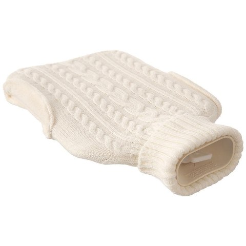 Termofor gumowy w pokrowcu sweterku beżowy 1,6 l 33x20 cm Termofor gumowy w pokrowcu sweterku beżowy 1,6 l 33x20 cm